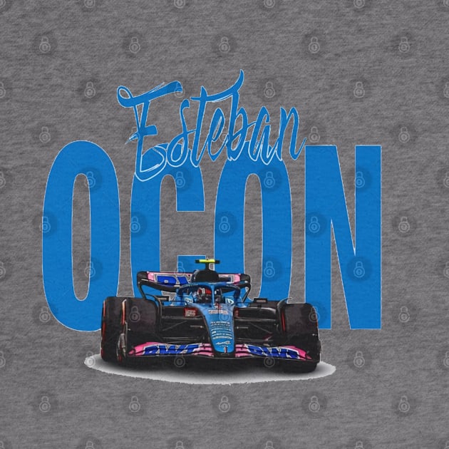 Esteban Ocon Racing Car by lavonneroberson